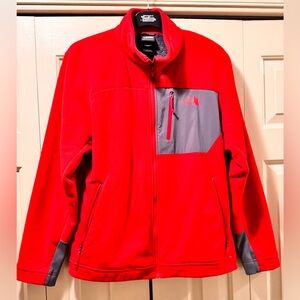 Men’s Medium The North Face Scarlet Fleece Jacket with Charcoal Accents